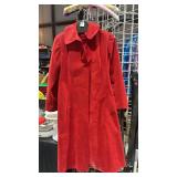 Hand Made Red Suede Coat sz M- L