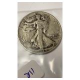 SILVER 1/2 DOLLAR WALKING LIBERTY COIN