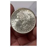1881 S MS+ Silver Morgan Dollar coin