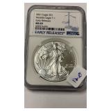 2021 MS69 .999 1oz Silver Eagle $1 Dollar coin