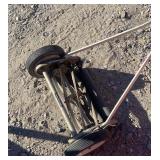 Vintage Hand Push Lawn Mower  - Works