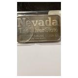.999 1 oz Silver Bar, Nevada- Miner Donkey