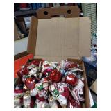 Box of Santa Christmas tree ornaments