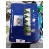 Set of bubbling glitter champagne bottles