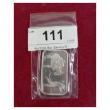 .999 1 oz Sliver Strike Bar,