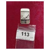 .999 1 oz Sliver Strike Bar,