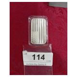 .999 1 oz Sliver Strike Bar,