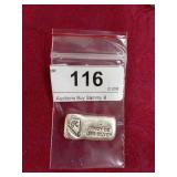 .999 1 oz Sliver Strike Bar,