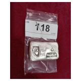 .999 3 oz Sliver Strike Bar,and Poured Nevada Bar