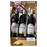 3 Bottles of Ferrari-Carson merlot wine.  High