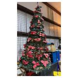 Lighted Poinsettia Christmas tree"Hanging"