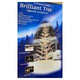 3 D  7ft Brilliant Tree Lighted up.
