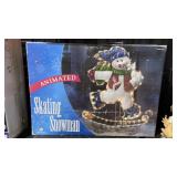 Animated Skating Snowman