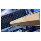 Folding gymnastic padded balance beam