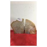 Crystal Geode Book Ends 5 3/4" Tall