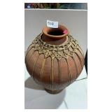 Pottery Vase 116" Tall  Has Cracks on Top Edge