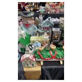 Ceramic Houses, Lighted House, Metal Candle