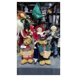 2 Ladies Singing on Bench, 2 Teddy Bears