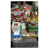 Gold Poinsettia Napkin Rings, Ceramic Tea