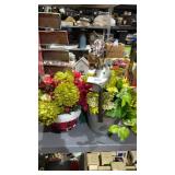 Green Flower Arrangements, 2 Picture Discs