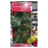 Kirkland 9 ft Pre- Lit Garland in Box