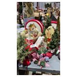 Ginger Bread Boy & Girl, Mrs Claus Wood, 2 Stockin