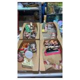 4 Boxes w/ Mostly Ceramic Christmas