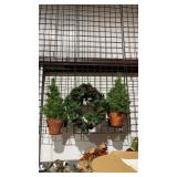 2 Trees in Baskets and 2 Wreaths