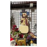 Snowman Door Draft Dodger, Wood Hanging Snowman,