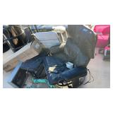 Black Relaxor Chair and foot stool