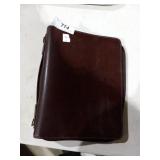 44. Brown leather organizer