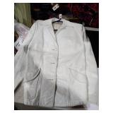 69. Vintage white leather jacket