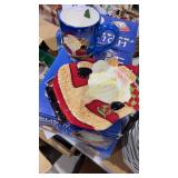 2 boxes Holiday mug and plate set.