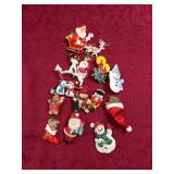 12 Christmas Pins - Plastic