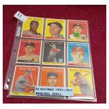 11  1958-1960 Vintage Baseball Cards