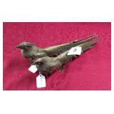 2 Brass Pheasants w/ Great Detail 12" Long