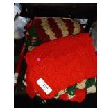Many Crocheted Placemats & Blankets Christmas
