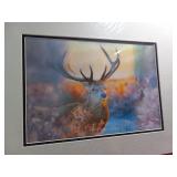 Matted Copy of Art - 3D Deer