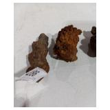 3 Pieces Chacedony Fossils