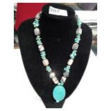 Large Statement Beaded Necklace