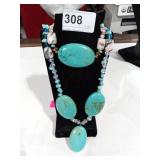 3 Large Stones on Necklace and 1 Large Stone on