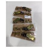 5 Brass Love Clip on Key Ring