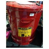 Justrite New 21 Gallon Oily Waste Can