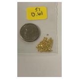 0.61 Grams Natural Alaskian Gold Nuggets/Fines