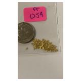 0.59 Grams Natural Alaskian Gold Nuggets/Fines