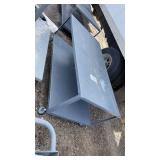 Large 2 shelf Rolling Garage Shop Table.    Does