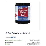 5 Gallons Fuel, Denatured Alcohol