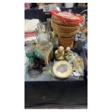 Metal Tree Holder, 2 Clothes Bags, Vintage Skating