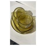 7 Pc Amber Glass Baking Dishes