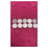 10 Liberty "V" Nickels